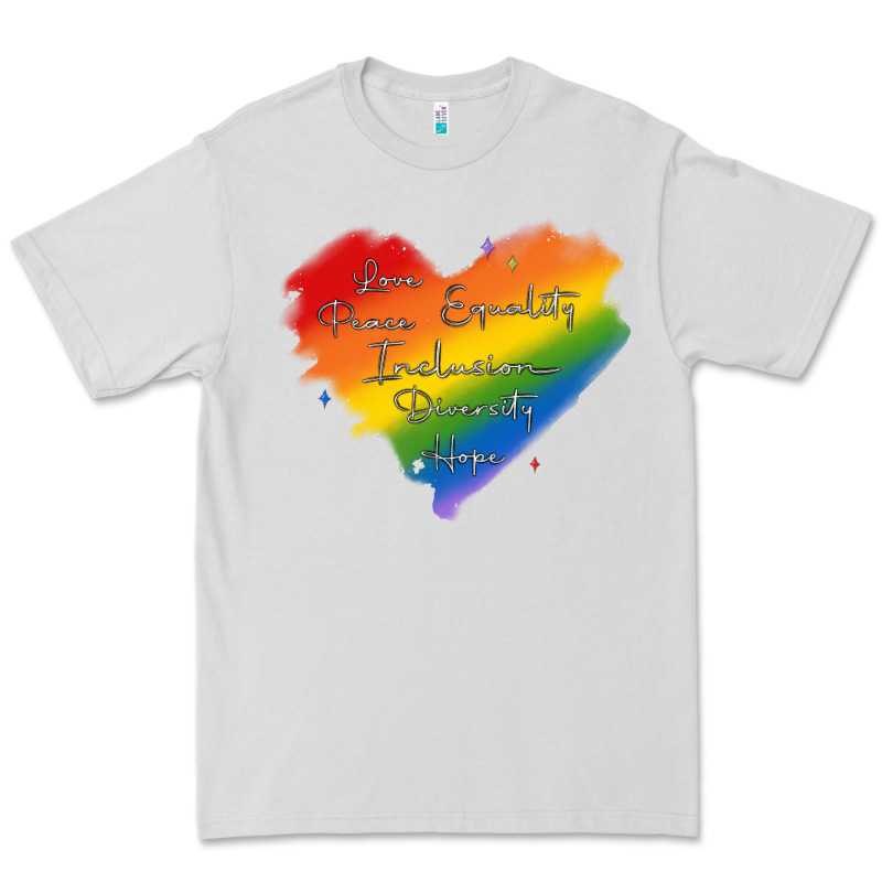 Kindness Equality Peace Love Inclusion Diversity H Premium Tee by MaliasSmallBusiness | Teevron