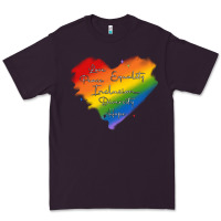 Plum kindness equality peace love inclusion diversity h Premium Tee - MaliasSmallBusiness