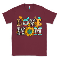 Burgundy love mom Classic Tee - LillyAllenDesigns