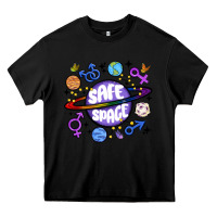 Black safe space Heavy Core Tee - MaliasSmallBusiness