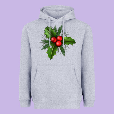 Mistletoe Heavyweight Hoodie Designed By Bundleandbundleshop