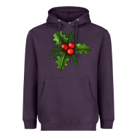 Plum Mistletoe Heavyweight Hoodie - BundleAndBundleShop