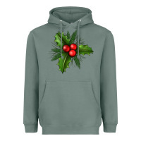Sage Mistletoe Heavyweight Hoodie - BundleAndBundleShop