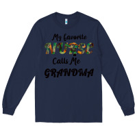 Navy My Favorite Nurse Calls Me Grandma Long Sleeve Tee - Bettercallsaul