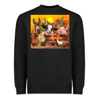 Black farm animal Heavyweight Sweatshirt - TumblerDesignByShophia