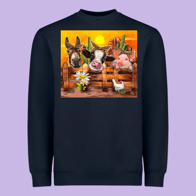 Farm Animal Heavyweight Sweatshirt Designed By Tumblerdesignbyshophia