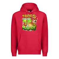Cardinal Tacos and margs Premium Hoodie - FaDigitalArtStudio