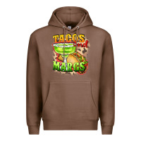 Chestnut Tacos and margs Premium Hoodie - FaDigitalArtStudio