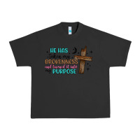 Pigment Black he has taken my brokenness and turned it into my p Urban Heavy Tee - Artiststas