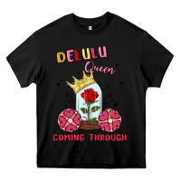 Black delulu queen coming through Heavy Core Tee - MaliasSmallBusiness