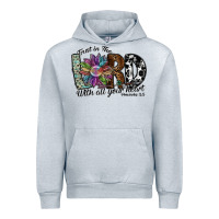 Heather Grey trust in the lord with all your heart Urban Hoodie - SublimationCraftShop