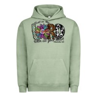 Pigment Oil Green trust in the lord with all your heart Urban Hoodie - SublimationCraftShop