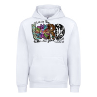 White trust in the lord with all your heart Urban Hoodie - SublimationCraftShop