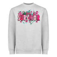 I Am A Survivor Cancere Awareness Heavyweight Sweatshirt | Teevron