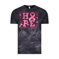 Cloud Black Western Hope Breast Cancer Awareness Ribbon Vintage Tee - LillyAllenDesigns