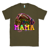 Army Green football mama Classic Tee - LillyAllenDesigns