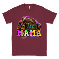 Burgundy football mama Classic Tee - LillyAllenDesigns
