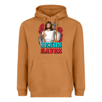 Meerkat Jesus Saves Heavyweight Hoodie - BundleAndBundleShop