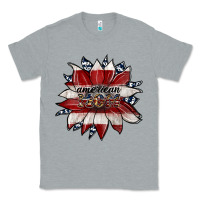 Heather Grey american mom Classic Tee - JahusDesignShop