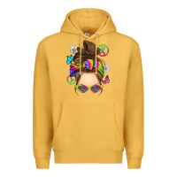 Mustard messy bun tie dye Premium Hoodie - RanaPortraitStore