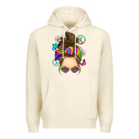 Sandshell messy bun tie dye Premium Hoodie - RanaPortraitStore
