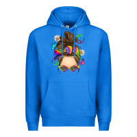 True Royal messy bun tie dye Premium Hoodie - RanaPortraitStore