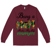 Burgundy Being A Mom Makes My Life Complete For dark Long Sleeve Tee - Bettercallsaul