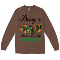 Chestnut Being A Mom Makes My Life Complete For dark Long Sleeve Tee - Bettercallsaul