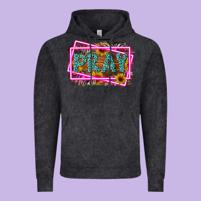 Western Pray Religious Vintage Hoodie Designed By Lillyallendesigns