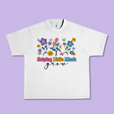 Helping Little Minds Grow Urban Heavy Tee Designed By Artiststas