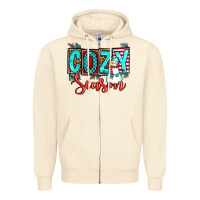 Sandshell cozy season Zipper Hoodie - OliviaCreatesArt