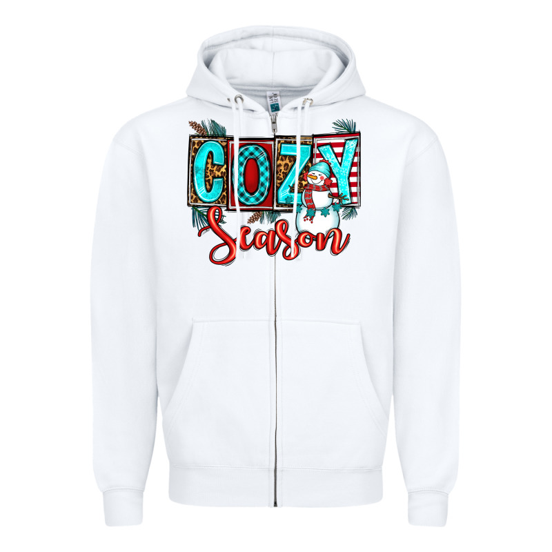 Cozy Season Zipper Hoodie by OliviaCreatesArt | Teevron