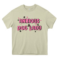 Mossy anxious dog lady Heavy Core Tee - MaliasSmallBusiness