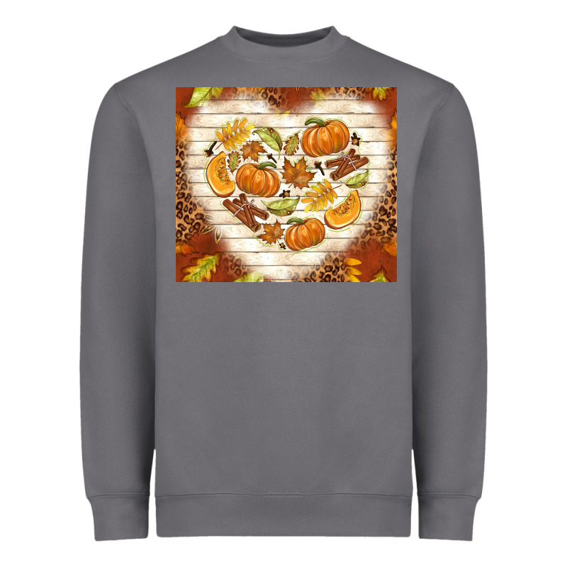 Fall Heart With Leopard Heavyweight Sweatshirt by TumblerDesignByShophia | Teevron