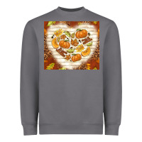 Storm fall heart with leopard Heavyweight Sweatshirt - TumblerDesignByShophia