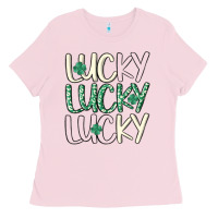Bubblegum Pink lucky Ladies Tee - MaliasSmallBusiness