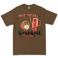 Cacao hot mess always stressed baseball mama stanley cup Premium Tee - MaliasSmallBusiness