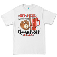 White hot mess always stressed baseball mama stanley cup Premium Tee - MaliasSmallBusiness