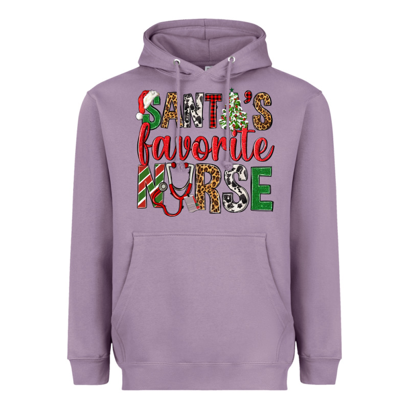 Santa's Favorite Nurse Heavyweight Hoodie by BundleAndBundleShop | Teevron