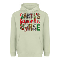 Matcha Santa's Favorite Nurse Heavyweight Hoodie - BundleAndBundleShop