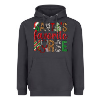 Smoke Santa's Favorite Nurse Heavyweight Hoodie - BundleAndBundleShop
