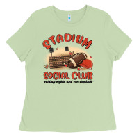 Matcha stadium social club football Ladies Tee - MaliasSmallBusiness