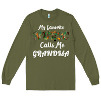 Army Green My Favorite Nurse Calls Me Grandma Long Sleeve Tee - Bettercallsaul
