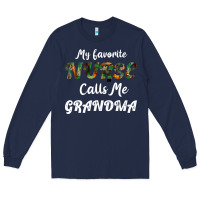 Navy My Favorite Nurse Calls Me Grandma Long Sleeve Tee - Bettercallsaul