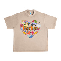 French Oak teacher heart Urban Heavy Tee - Artiststas