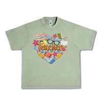 Oil Green teacher heart Urban Heavy Tee - Artiststas