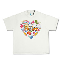 Pistachio teacher heart Urban Heavy Tee - Artiststas