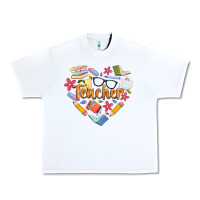 White teacher heart Urban Heavy Tee - Artiststas