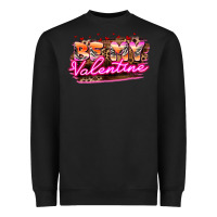 Black be my valentine Heavyweight Sweatshirt - HowdyJamesFarm