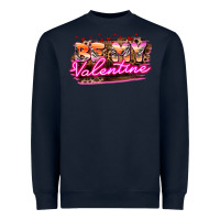 Navy be my valentine Heavyweight Sweatshirt - HowdyJamesFarm